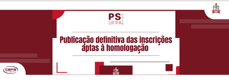 PS 2026 - Inscrições aptas à homologação