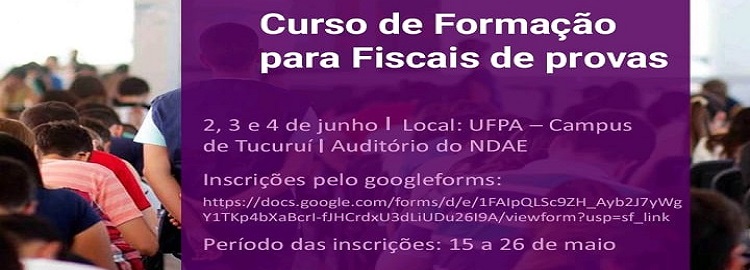Formações para fiscais de provas no Campus de Tucuruí